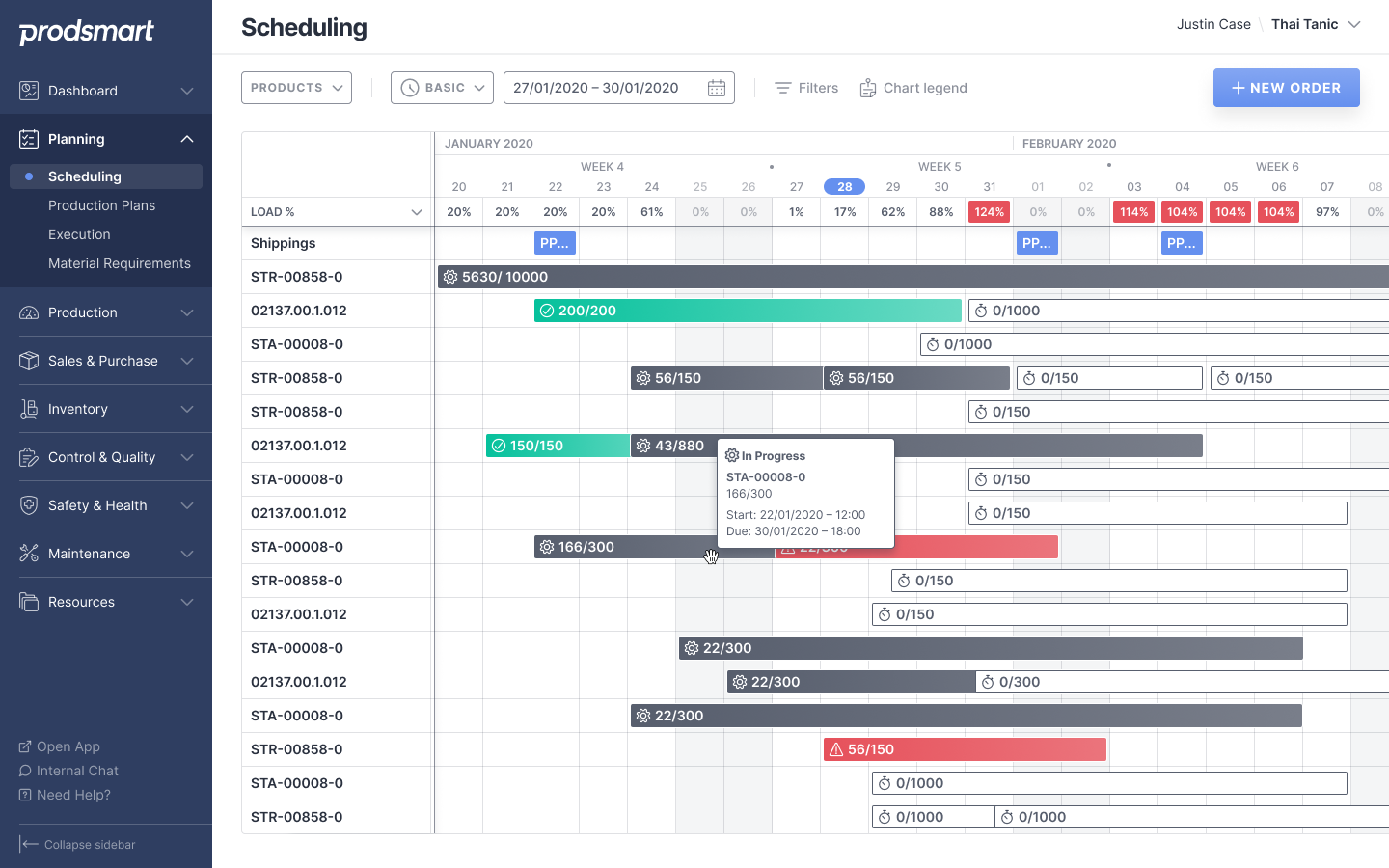 scheduling-gantt-menu